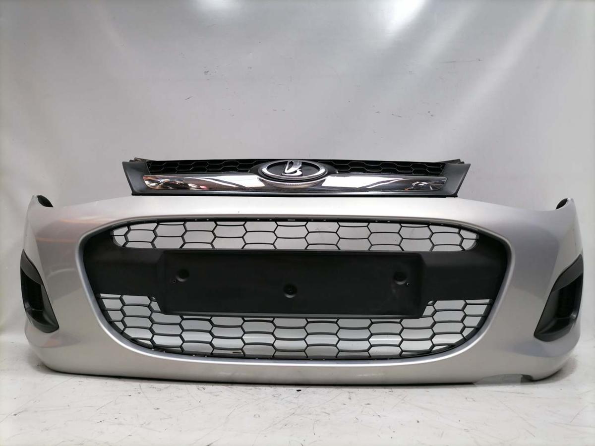 Lada Kalina 2 original Sto&szlig;stange Sto&szlig;f&auml;nger vorn silber BJ15